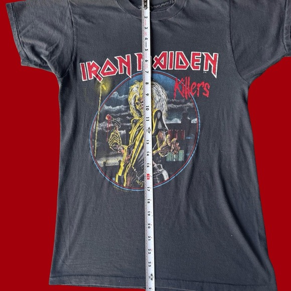 1981 Iron Maiden Killers Tour Tee M Screen Stars VTG Metal Eddie Single Stitch - Picture 8 of 9